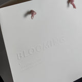 Custom Embossed Paper Bags for Florists – White or Black handbag | embossed logo with no color, 11