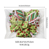 Large Wired Christmas Tree Bow Topper Ribbon Set – 100 Pack – Made to Order| Laribbons Custom - laribbons Custom Shop