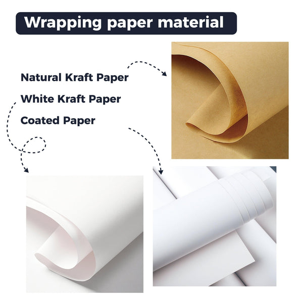 Custom Flat Wrapping Paper | Personalized Gift Wrap & Branded Packaging | LaRibbons - laribbons Custom Shop