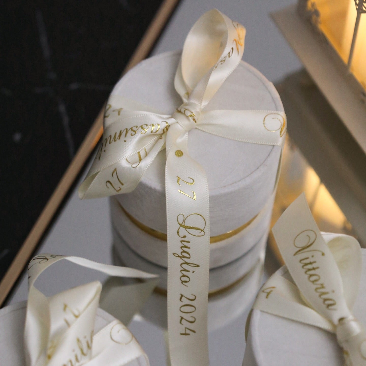 Custom Satin Wedding Ribbon| MOQ is 1 roll (100 yards), around 91 meters| Laribbons Custom - laribbons Custom Shop