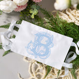 Custom Embroidered Bouquet Wrap | with Single Letter Vine Monogram | LaRibbons - laribbons Custom Shop