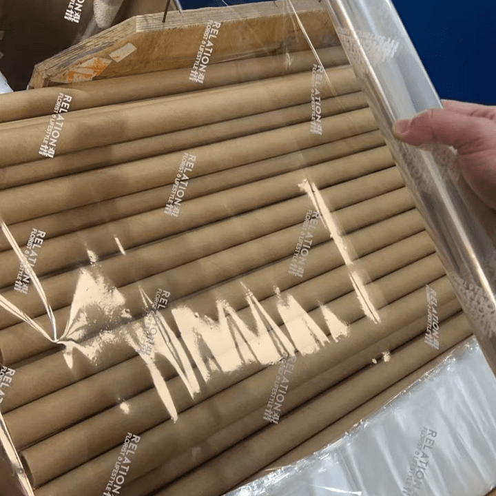 Custom Floral Wrapping Paper Roll – Clear OPP Cellophane with Logo Printing | Laribbons Custom - laribbons Custom Shop