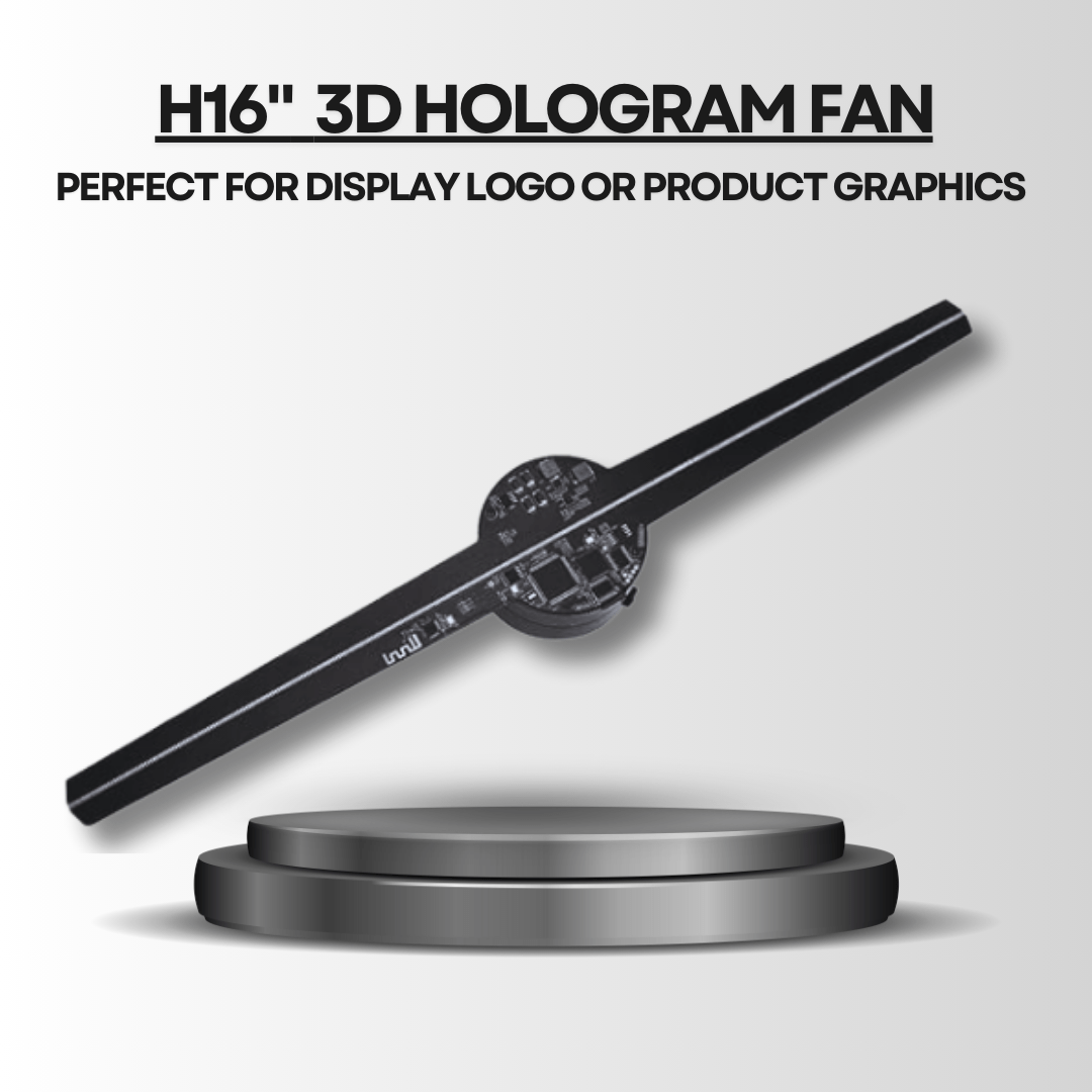 3D Hologram Fan Display – LED Holographic Advertising Machine for Business Promotion | Laribbons Custom - laribbons Custom Shop