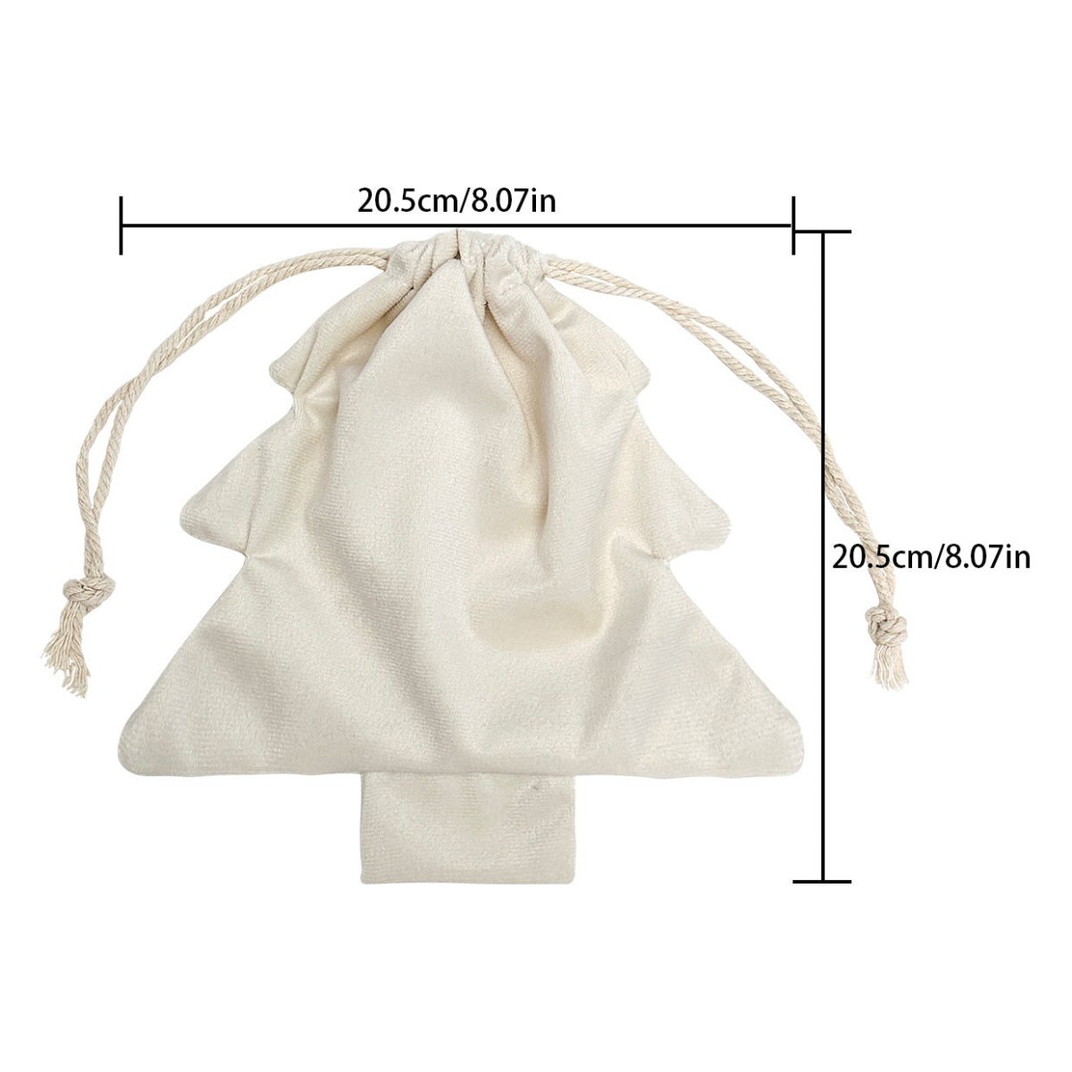Christmas Tree Shape Velvet Drawstring Gift Pouches, Xmas Candy Jewelry Storage Bags| 2 Sizes, 2pcs/Pack | Mixable Colors - Laribbons Custom