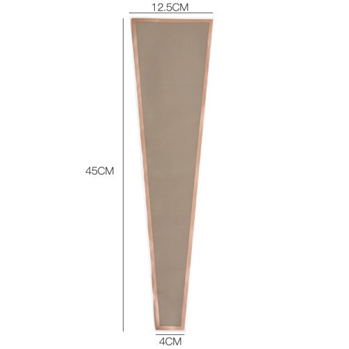 Gold - Trimmed OPP Single Flower Sleeves | JKJB.DZD | Laribbons Custom - laribbons