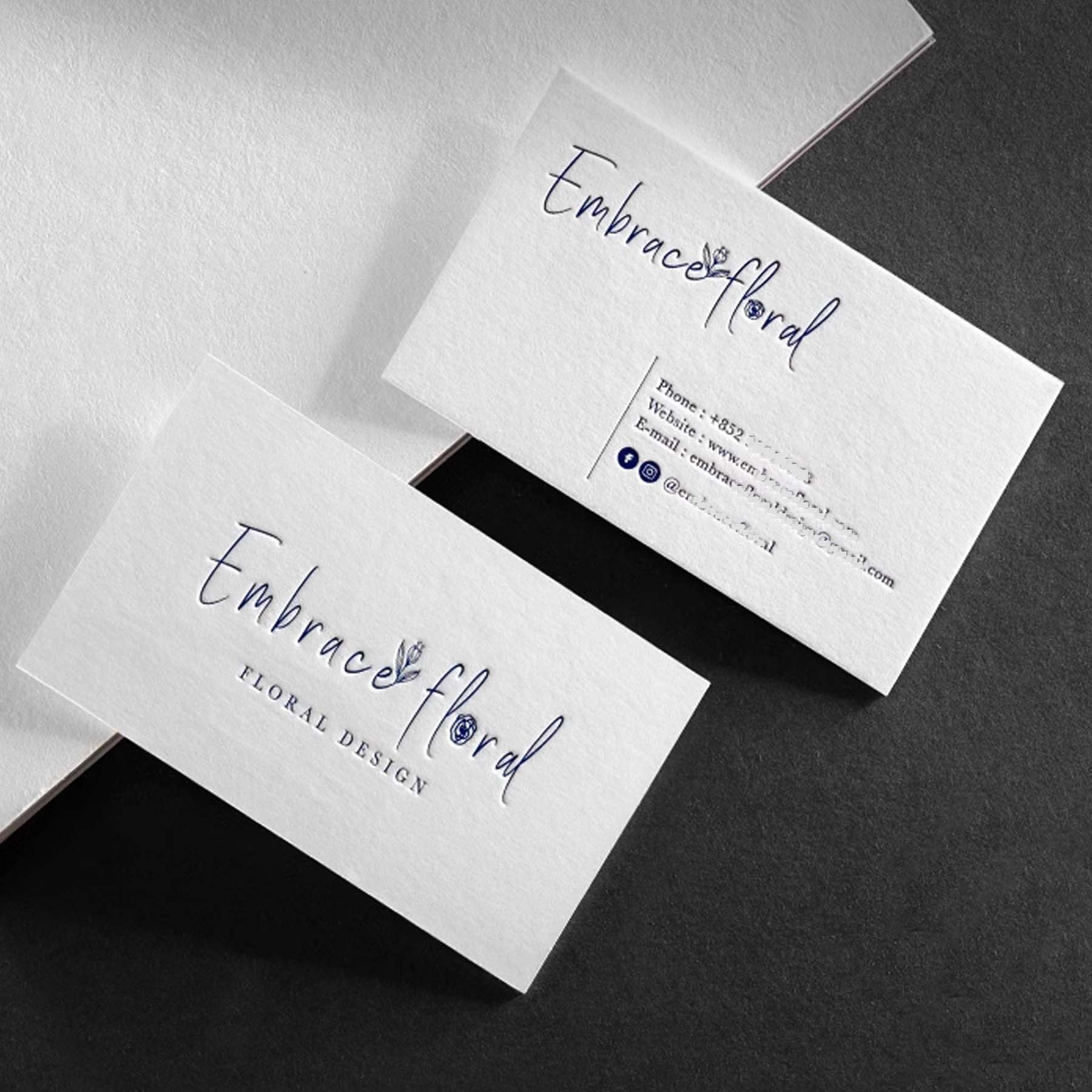 Standard Business Cards | Clear printing | Laribbons - laribbons Custom Shop