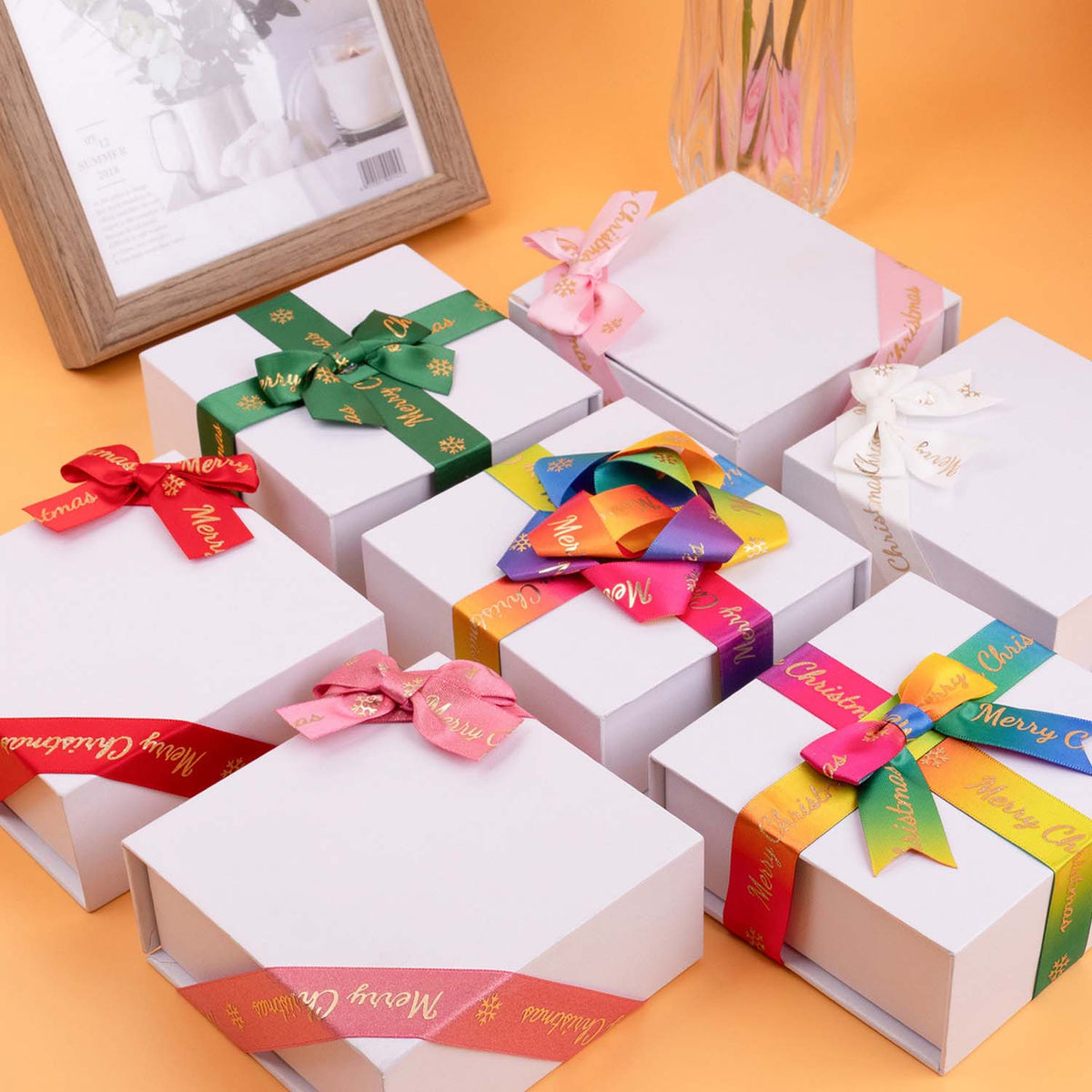 Premium Polyester DIY Gift Box Bows |MOQ 50 pcs| Customizable Logo & Bow | Laribbons Custom - laribbons