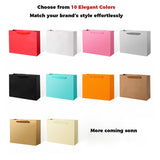 Custom Logo Paper Bags – 250gsm | 30 Sizes · 10 Colors · Ready to Ship | Laribbons Custom - laribbons Custom Shop