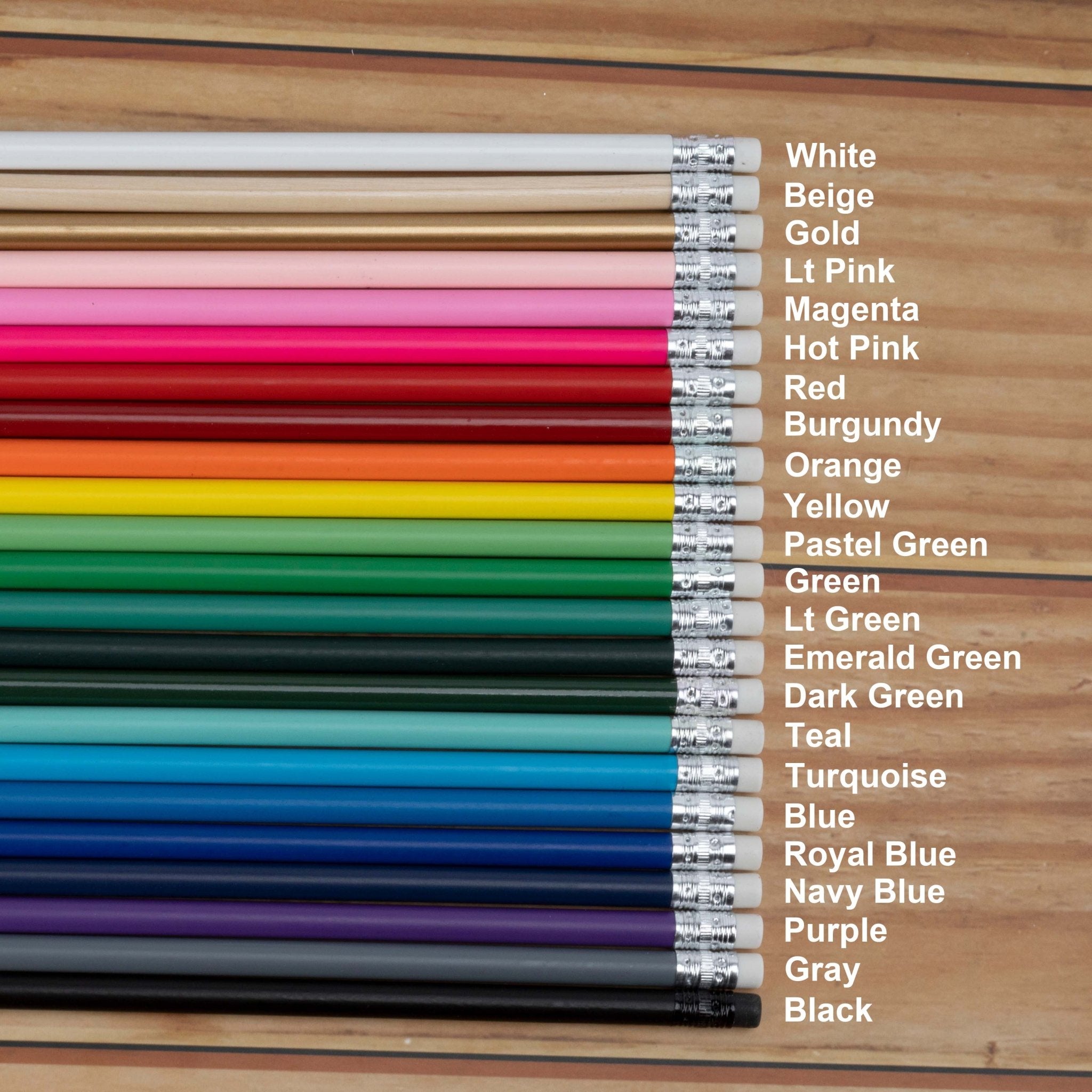 Custom Round Pencil | Personalized Color Printing | LaRibbons - laribbons Custom Shop