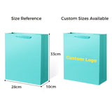 Custom Logo Paper Bags – 250gsm | 30 Sizes · 10 Colors · Ready to Ship | Laribbons Custom - laribbons Custom Shop