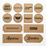 Custom Kraft Paper Stickers | Rustic & Eco - Friendly Style | Laribbons Custom - laribbons Custom Shop