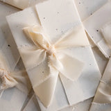 Handmade Chiffon Ribbon with Raw Edge – 1.5