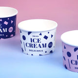 Custom Ice Cream Cups – Branded Paper Dessert Cups (MOQ 5000) | Laribbons Custom - laribbons Custom Shop