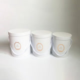 Round Flower Bucket Gift Box with Handle | B.SLBBT | Laribbons Custom - laribbons