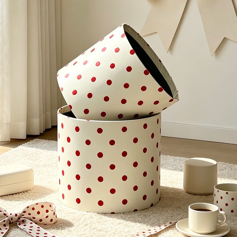 Polka Dot Velvet Flower Boxes | B.SRBDT2 | Laribbons Custom - laribbons