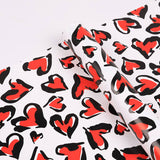 53x53cm BOPP Heart - Leopard Print Flower Packaging Sheets | P - BXH | MOQ 100pcs | Laribbon Custom - laribbons