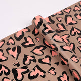 53x53cm BOPP Heart - Leopard Print Flower Packaging Sheets | P - BXH | MOQ 100pcs | Laribbon Custom - laribbons