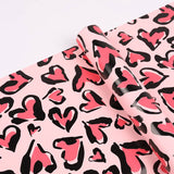 53x53cm BOPP Heart - Leopard Print Flower Packaging Sheets | P - BXH | MOQ 100pcs | Laribbon Custom - laribbons