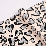 53x53cm BOPP Heart - Leopard Print Flower Packaging Sheets | P - BXH | MOQ 100pcs | Laribbon Custom - laribbons