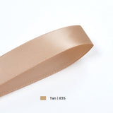 Wholesale Double Faced Satin Ribbon – Light Brown Color Series – 3/8