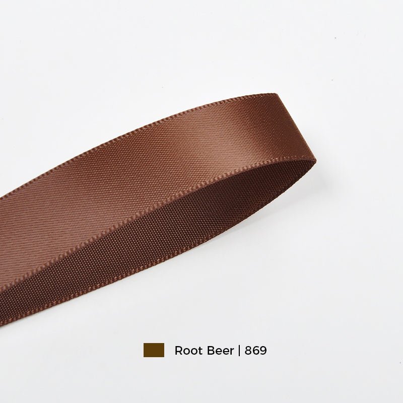 Wholesale Double Faced Satin Ribbon – Dark Brown Color Series – 3/8", 5/8", 7/8", 1.5" Wide – 100 Yards Per Roll – Bulk 500 Yards Minimum | Laribbons Custom - laribbons Custom Shop