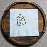 Custom 2 - Ply Napkins with Logo | White, FSC Certified, Food - Safe Ink | Laribbons Custom - laribbons Custom Shop