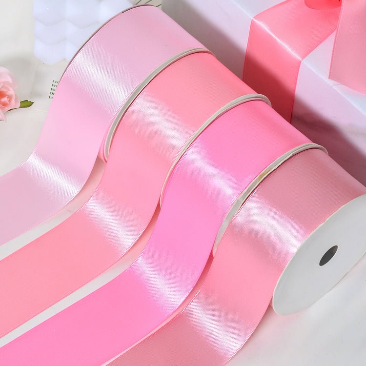 Wholesale Double Faced Satin Ribbon – Pink Color Series – 3/8", 5/8", 7/8", 1.5" Wide – 100 Yards Per Roll – Bulk 500 Yards Minimum | Laribbons Custom - laribbons Custom Shop