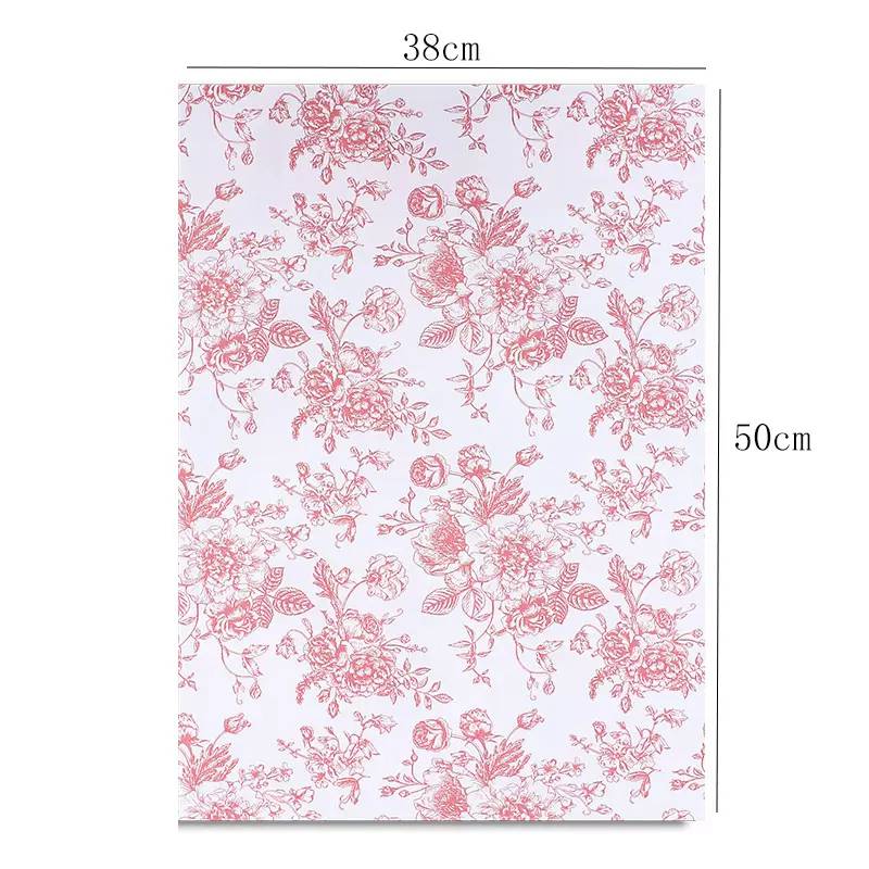38x50cm Floral Print Flower Packaging Sheets | P - FGFHYSZ | MOQ 100pcs | Laribbon Custom - laribbons