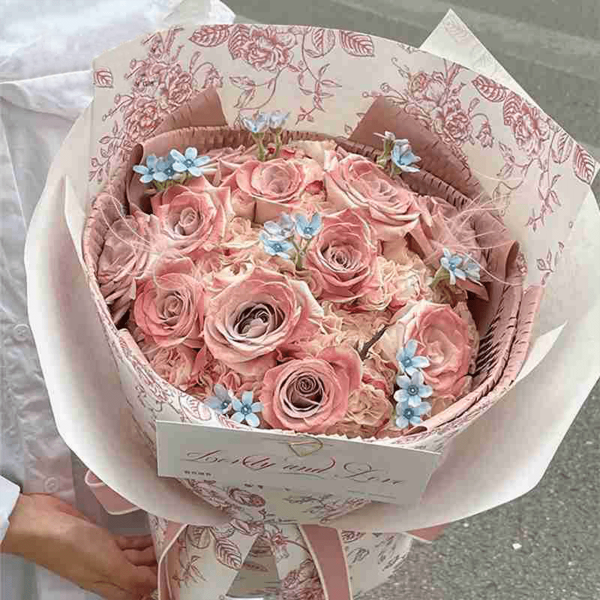 38x50cm Floral Print Flower Packaging Sheets | P - FGFHYSZ | MOQ 100pcs | Laribbon Custom - laribbons