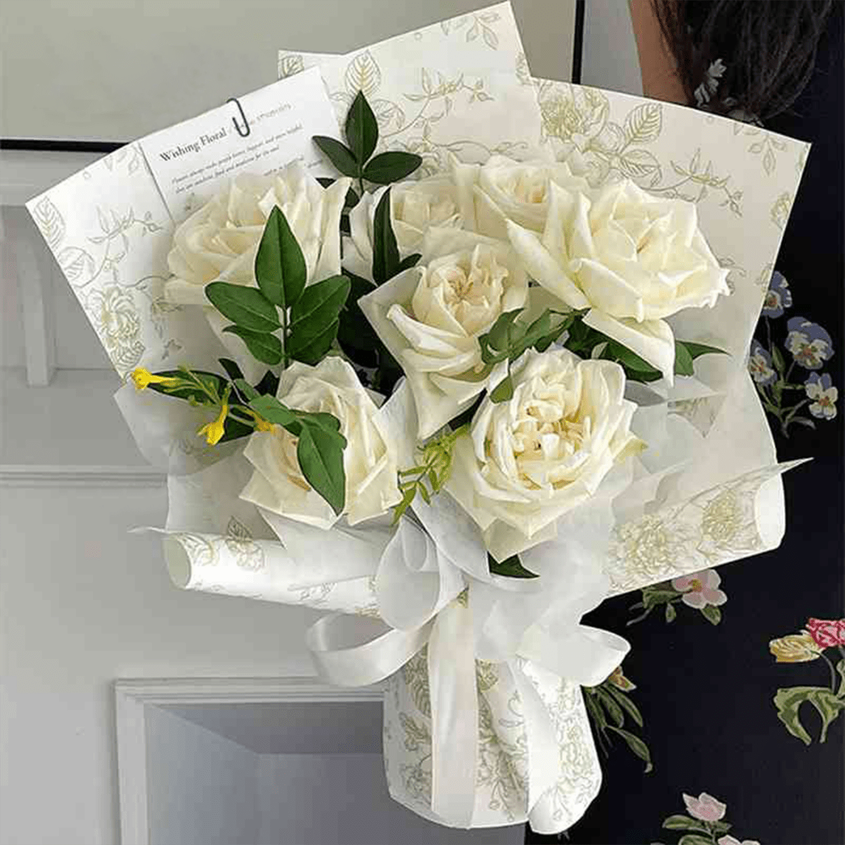 38x50cm Floral Print Flower Packaging Sheets | P - FGFHYSZ | MOQ 100pcs | Laribbon Custom - laribbons