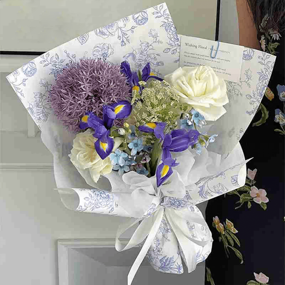 38x50cm Floral Print Flower Packaging Sheets | P - FGFHYSZ | MOQ 100pcs | Laribbon Custom - laribbons