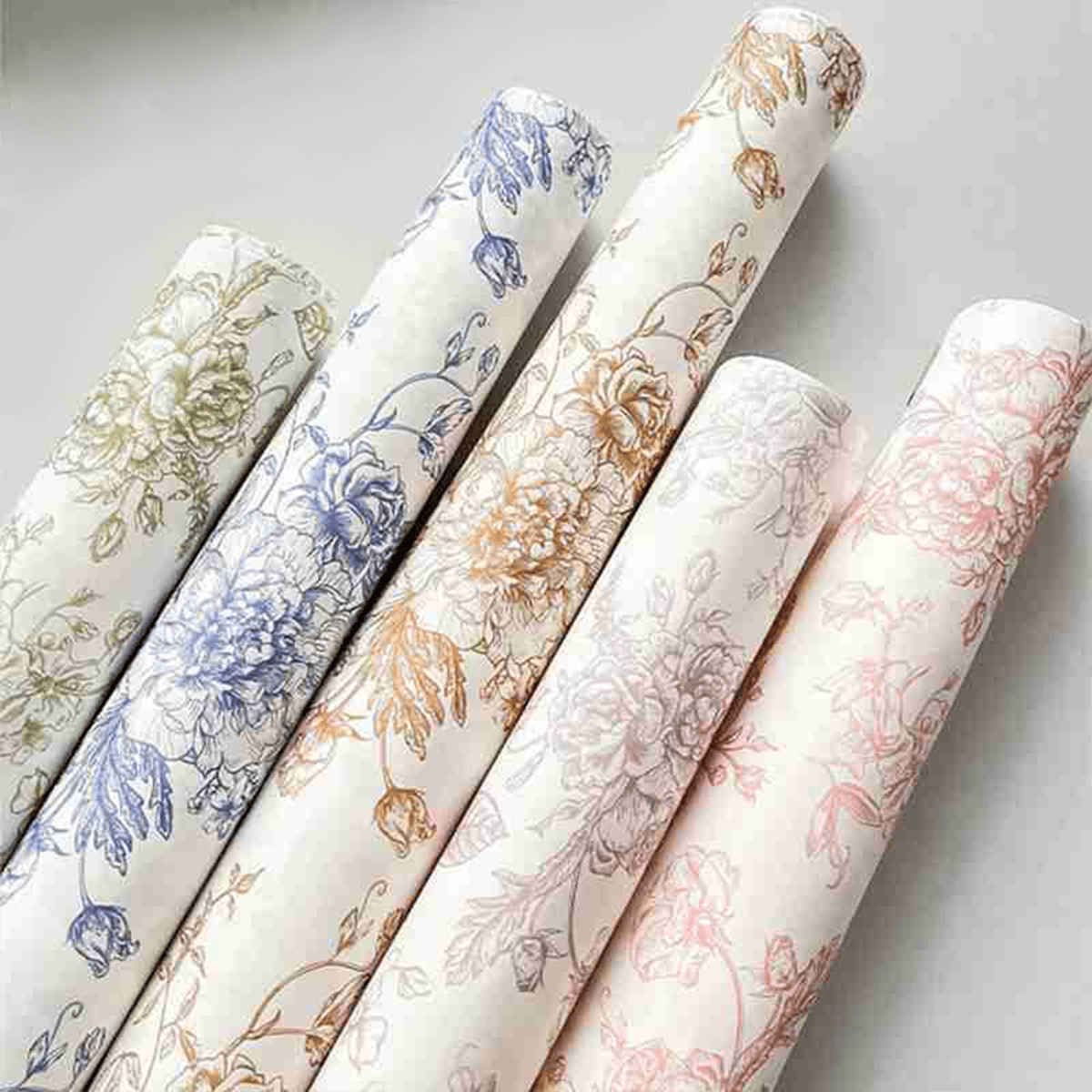38x50cm Floral Print Flower Packaging Sheets | P - FGFHYSZ | MOQ 100pcs | Laribbon Custom - laribbons