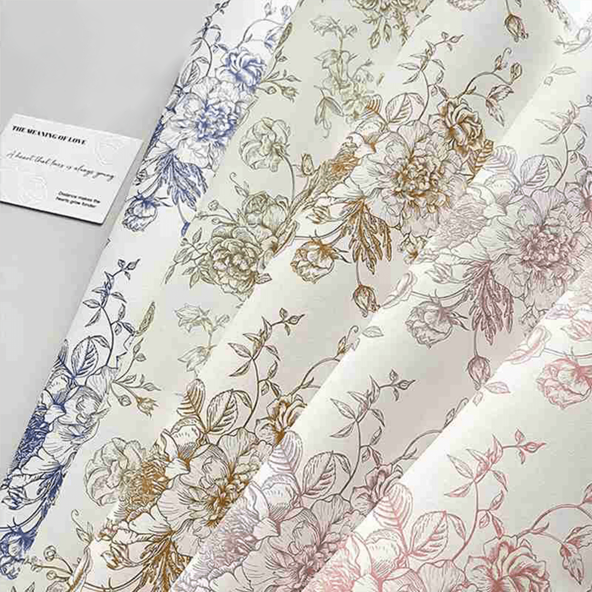 38x50cm Floral Print Flower Packaging Sheets | P - FGFHYSZ | MOQ 100pcs | Laribbon Custom - laribbons