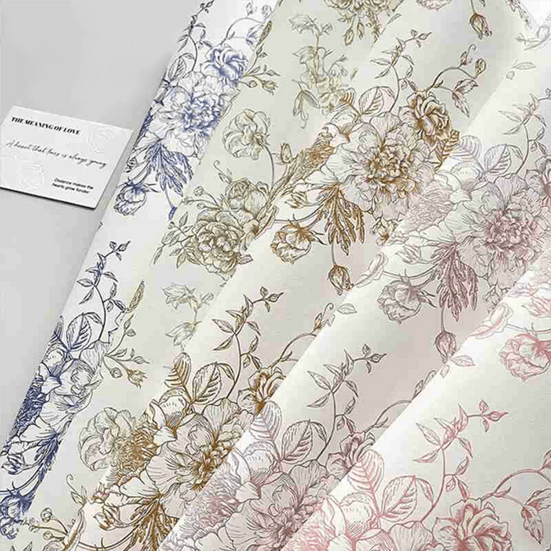 38x50cm Floral Print Flower Packaging Sheets | P - FGFHYSZ | MOQ 100pcs | Laribbon Custom - laribbons