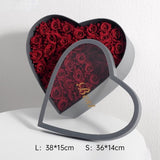 Heart - Shaped Flower Gift Box with Clear Window | BX - FSSJDTX | Laribbons Custom - laribbons