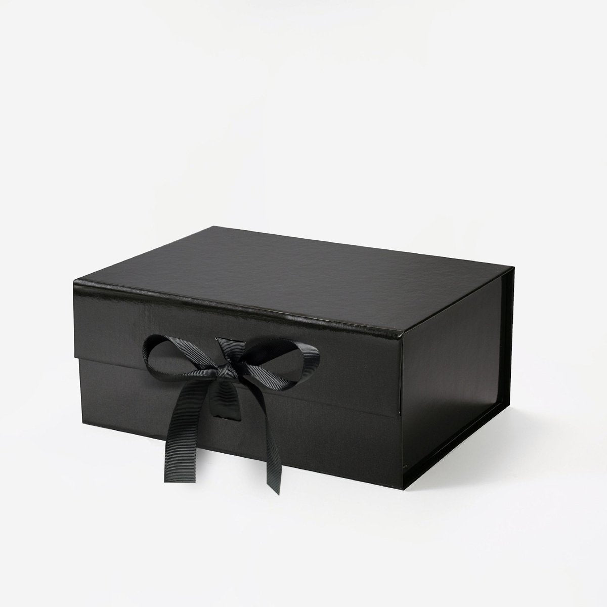 Custom Logo Ribbon Gift Boxes – 9.25×6.7×4 in, Foldable & Collapsible | 20 Colors | Laribbons Custom - laribbons Custom Shop