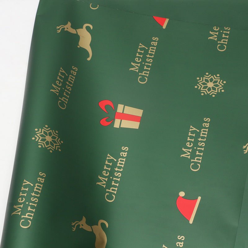 Christmas Flower Wrapping Sheets – 20 Pack, 22" x 22", Waterproof Plastic, Tear - Resistant, 17 Red, Green & White Designs | Laribbons Custom - laribbons Custom Shop