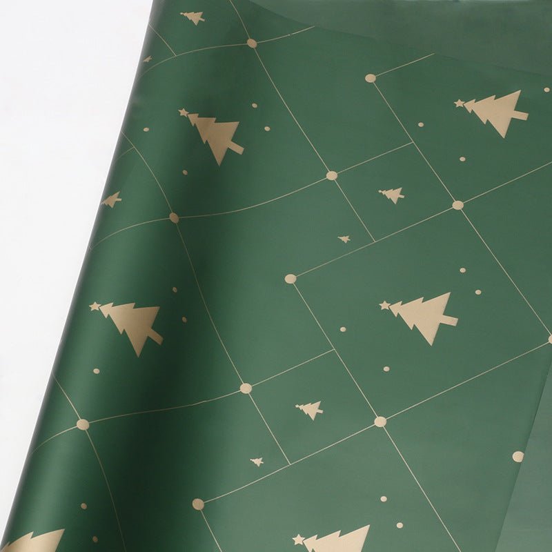 Christmas Flower Wrapping Sheets – 20 Pack, 22" x 22", Waterproof Plastic, Tear - Resistant, 17 Red, Green & White Designs | Laribbons Custom - laribbons Custom Shop