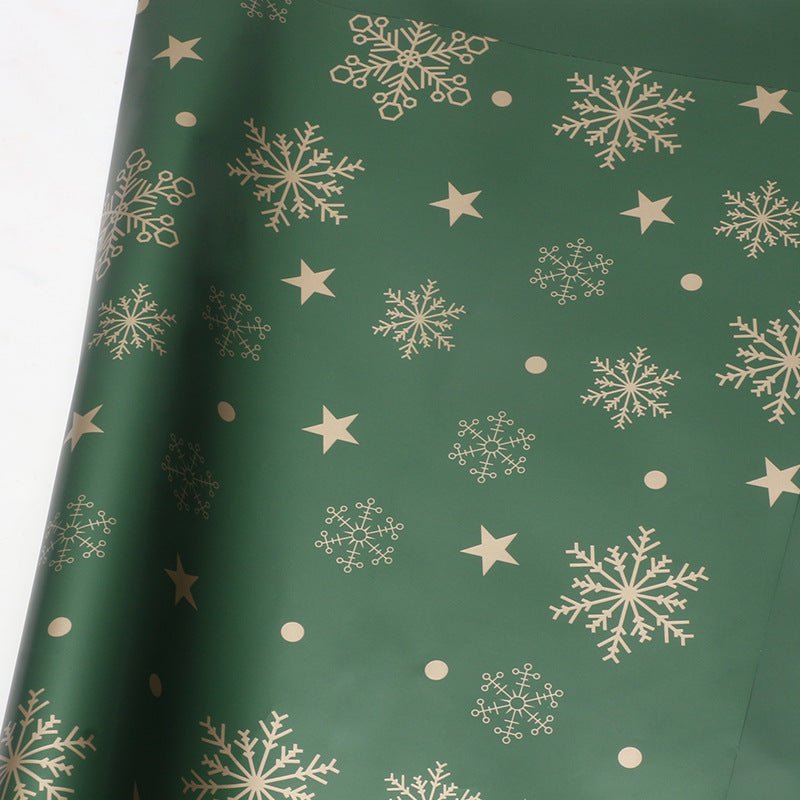 Christmas Flower Wrapping Sheets – 20 Pack, 22" x 22", Waterproof Plastic, Tear - Resistant, 17 Red, Green & White Designs | Laribbons Custom - laribbons Custom Shop