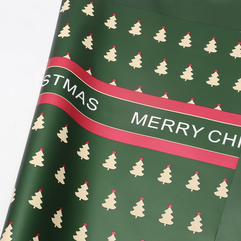 Christmas Flower Wrapping Sheets – 20 Pack, 22" x 22", Waterproof Plastic, Tear - Resistant, 17 Red, Green & White Designs | Laribbons Custom - laribbons Custom Shop