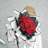 58x58cm BOPP Black - Trimmed Flower Packaging Sheets | P - HBGZ | MOQ 100pcs | Laribbon Custom - laribbons