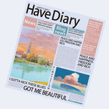 58x52cm Vintage Newspaper - Style Flower Packaging Sheets | P - HBXL002 | MOQ 100pcs | Laribbon Custom - laribbons