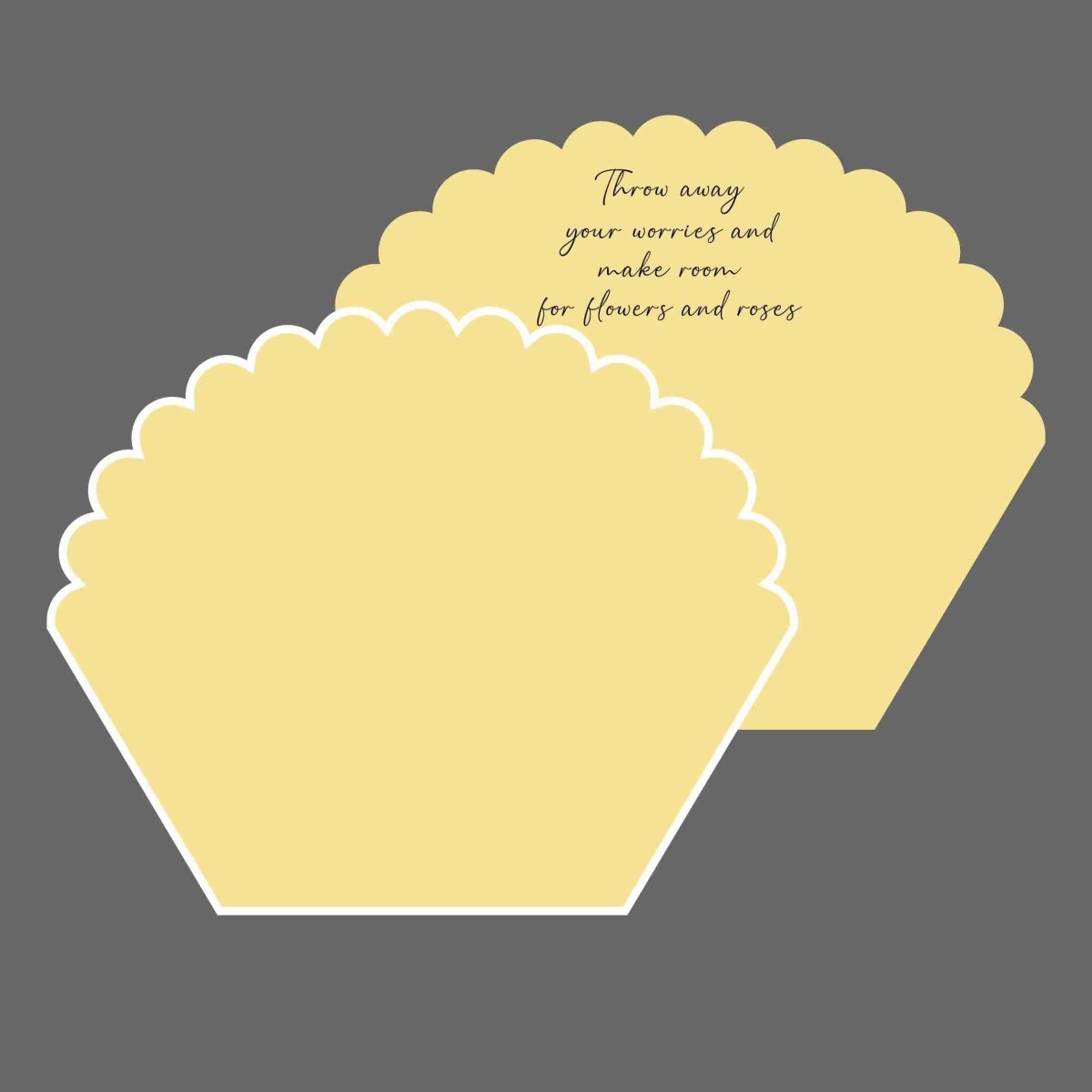 55x30x45cm BOPP Scalloped Flower Packaging Sheets | P - HBZ| MOQ 100pcs | Laribbon Custom - laribbons
