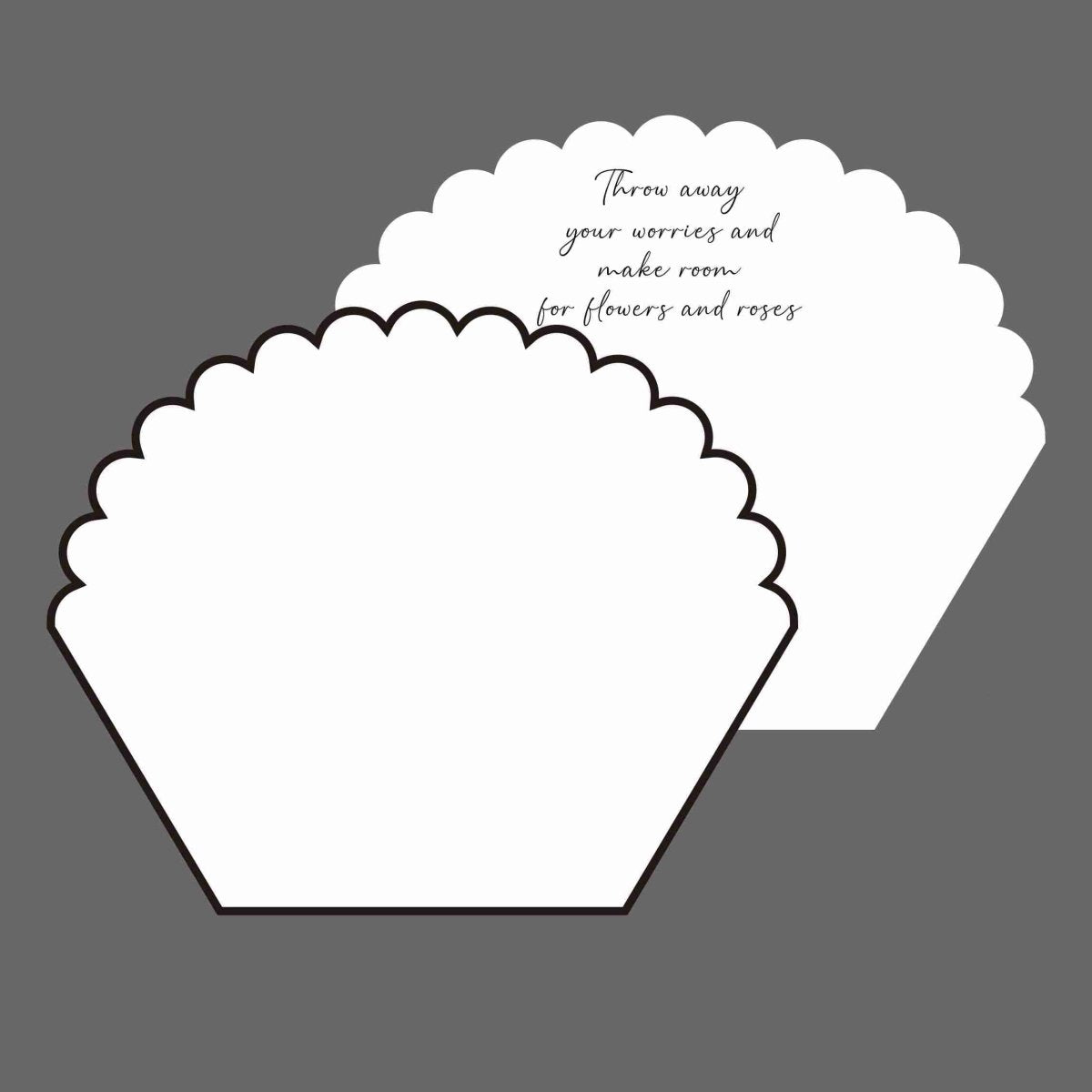 55x30x45cm BOPP Scalloped Flower Packaging Sheets | P - HBZ| MOQ 100pcs | Laribbon Custom - laribbons