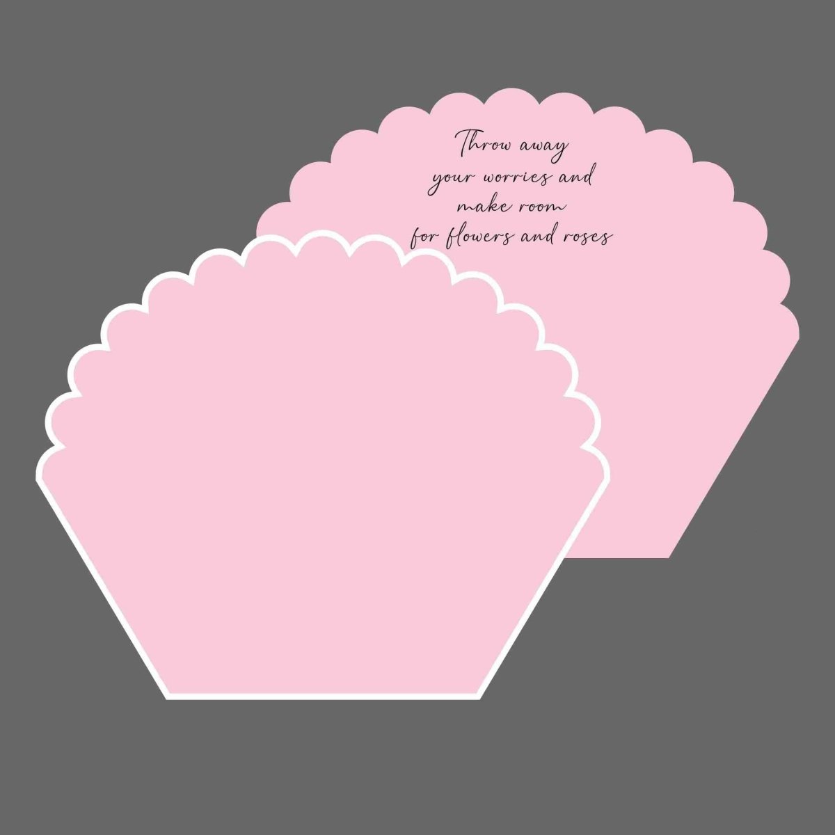 55x30x45cm BOPP Scalloped Flower Packaging Sheets | P - HBZ| MOQ 100pcs | Laribbon Custom - laribbons