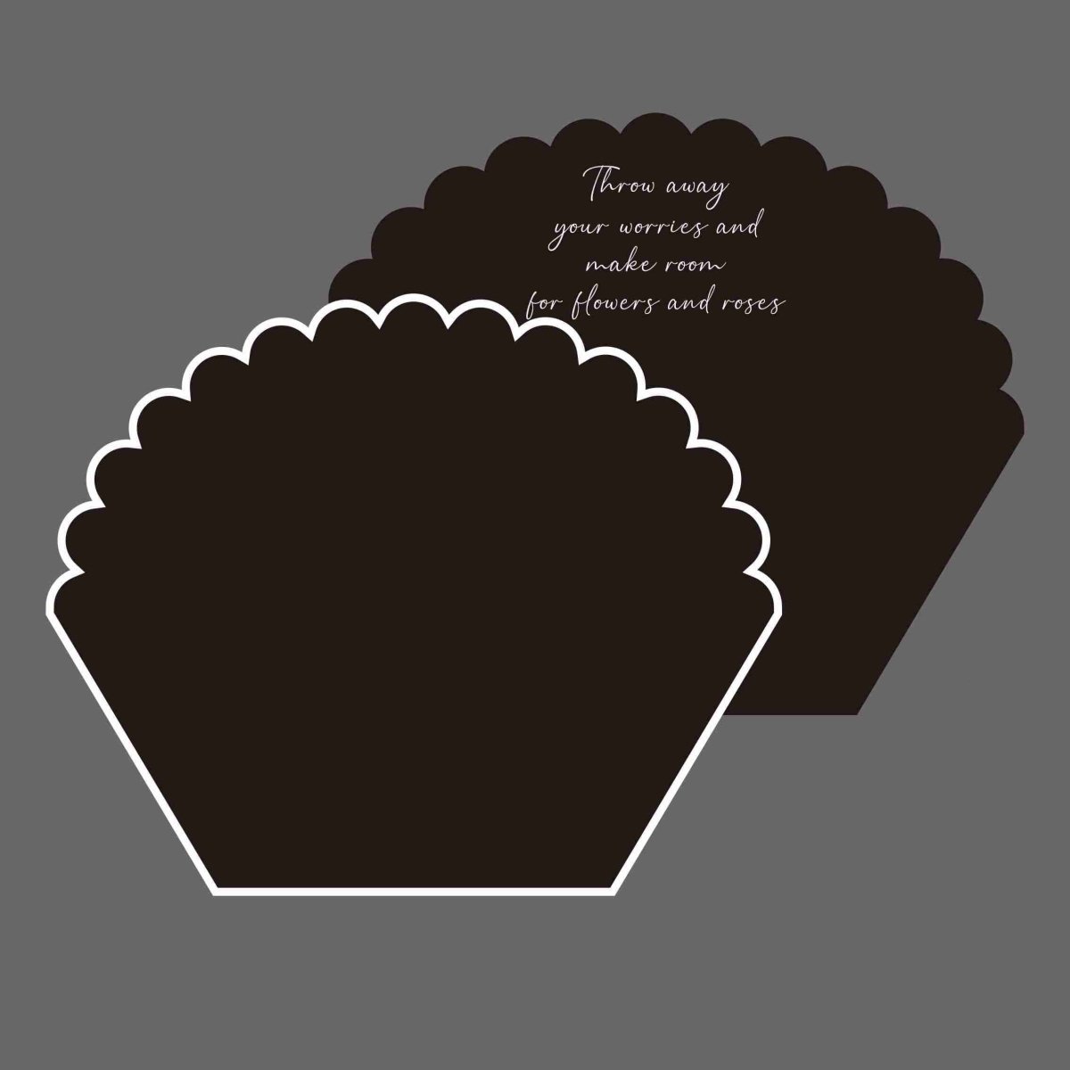 55x30x45cm BOPP Scalloped Flower Packaging Sheets | P - HBZ| MOQ 100pcs | Laribbon Custom - laribbons