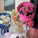 55x30x45cm BOPP Scalloped Flower Packaging Sheets | P - HBZ| MOQ 100pcs | Laribbon Custom - laribbons