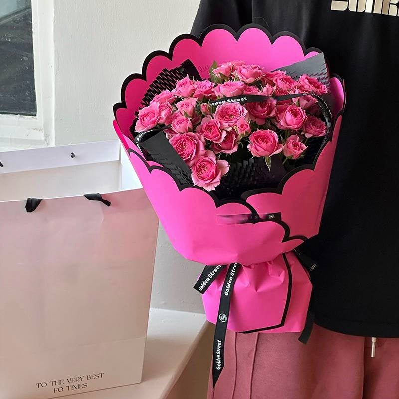 55x30x45cm BOPP Scalloped Flower Packaging Sheets | P - HBZ| MOQ 100pcs | Laribbon Custom - laribbons