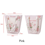 30×20×34cm Floral Print Flower Gift Bag with Window | HB - HDSTD | Laribbons Custom - laribbons