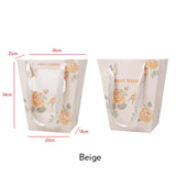 30×20×34cm Floral Print Flower Gift Bag with Window | HB - HDSTD | Laribbons Custom - laribbons